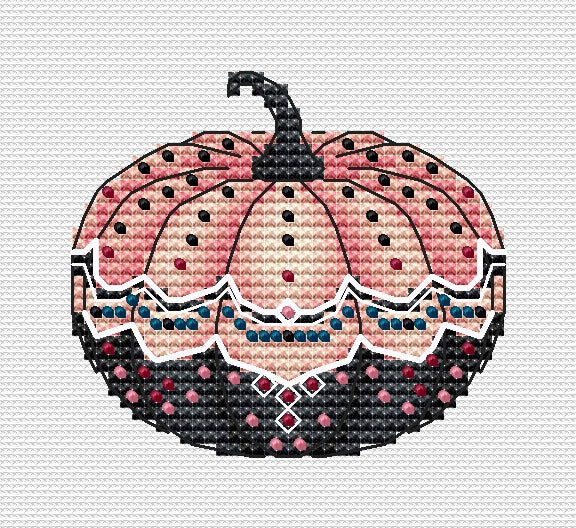 Pink Pumpkin - PDF Cross Stitch Pattern