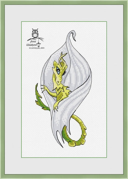 Dragonflower Calla - PDF Cross Stitch Pattern