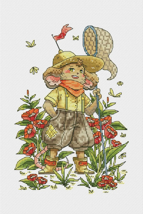 Catcher mouse - PDF Cross Stitch Pattern