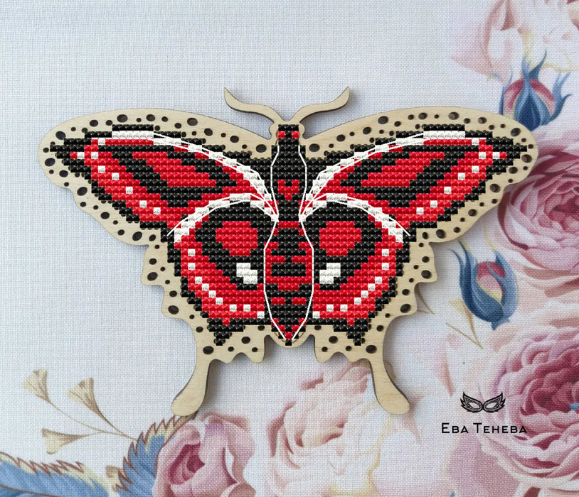 Butterfly. Red Heat - PDF Cross Stitch Pattern