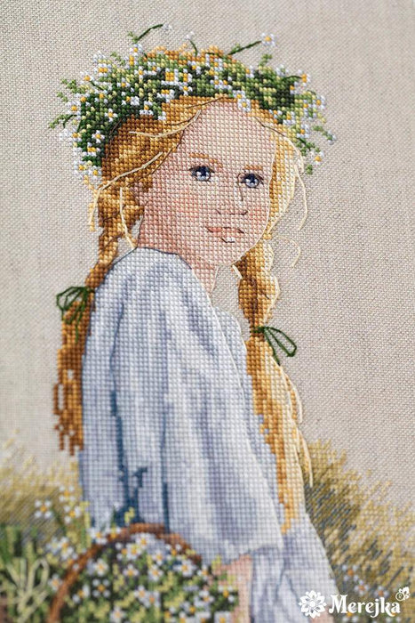 Daisies K-142B Counted Cross-Stitch Kit - Wizardi