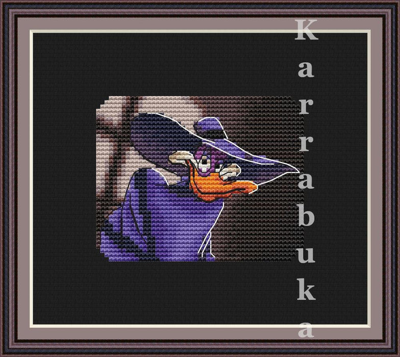 Darkwing Duck - PDF Cross Stitch Pattern - Wizardi