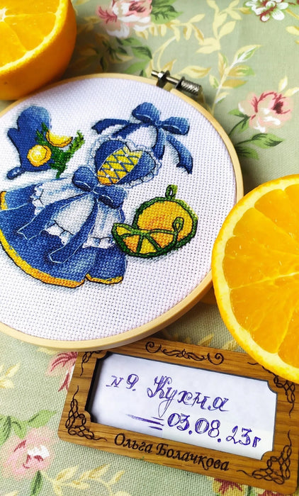 Fresh citrus fruit - PDF Cross Stitch Pattern