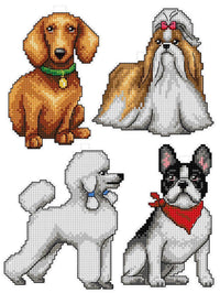 "Dogs" 122CS Counted Cross-Stitch Kit - Wizardi