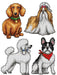 "Dogs" 122CS Counted Cross-Stitch Kit - Wizardi