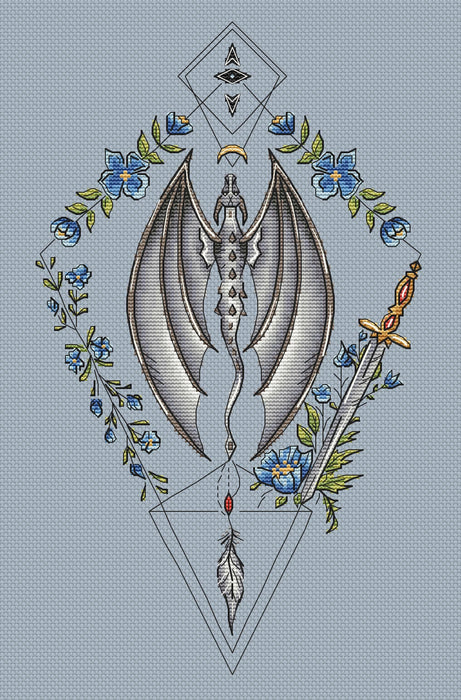 Dragon Soul - PDF Cross Stitch Pattern - Wizardi