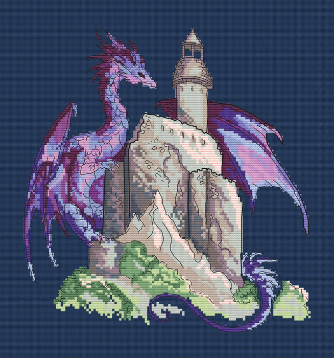 Violet Majesty - PDF Cross Stitch Pattern