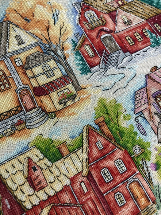 Dream houses - PDF Cross Stitch Pattern - Wizardi