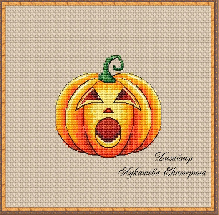 Pumpkins. Ekarny babay! - PDF Cross Stitch Pattern