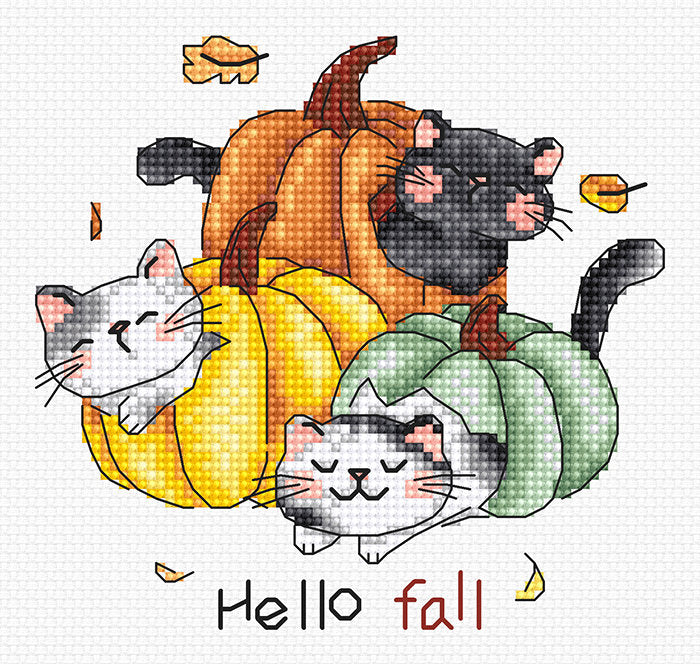 Hello Fall L8078 Counted Cross Stitch Kit