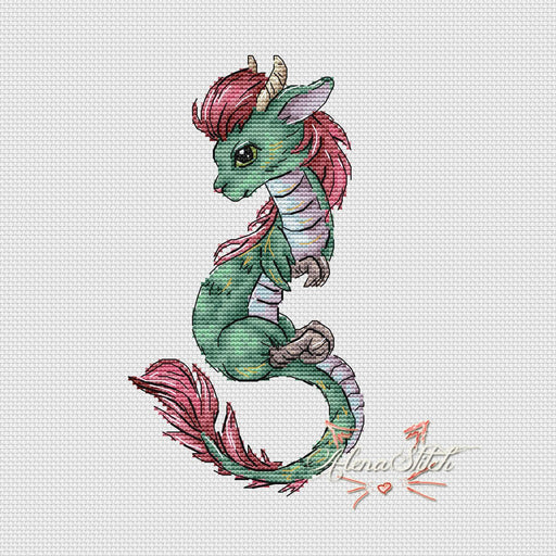 Emerald - PDF Cross Stitch Pattern - Wizardi