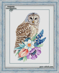 Spring Owl - PDF Cross Stitch Pattern