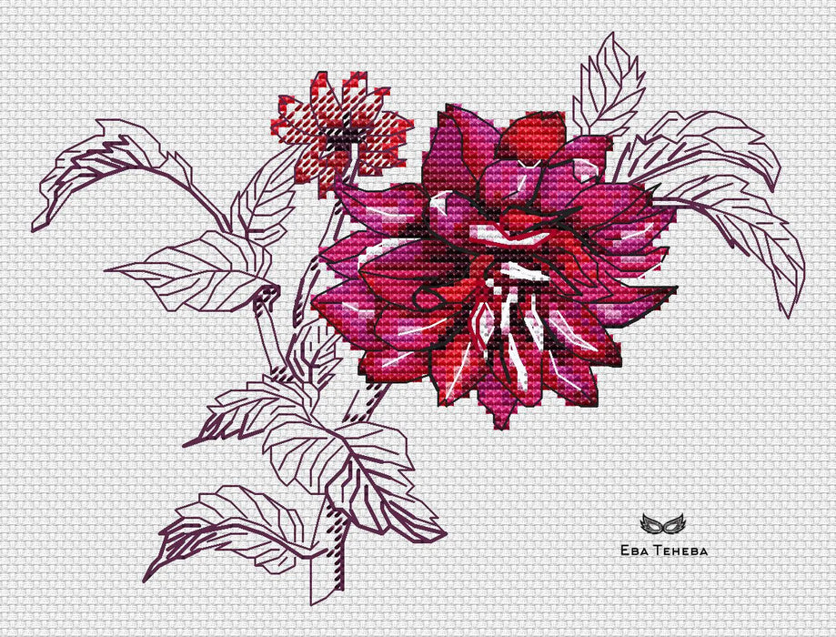 Dahlia - PDF Cross Stitch Pattern