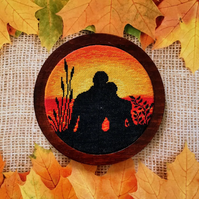 Round Landscapes. Landscape 16 - PDF Cross Stitch Pattern