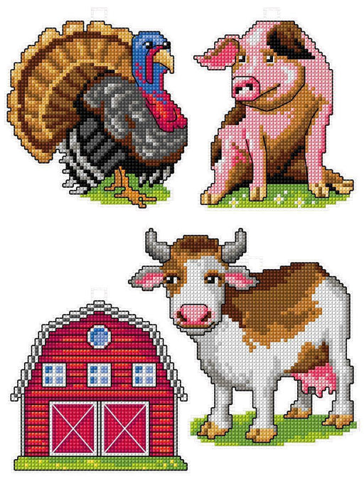 "Farm "114CS Counted Cross-Stitch Kit - Wizardi