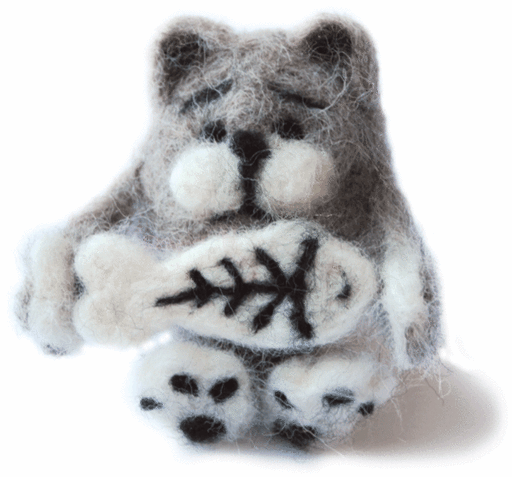 Felting kit Cat-glutton V-04C - Wizardi