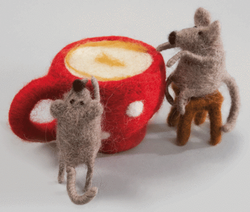 Felting kit Latte for two V-139C - Wizardi