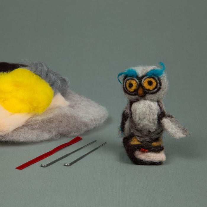 Felting kit Wise owl V-23C - Wizardi