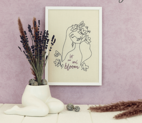 Feminine Beauty - PDF Free Cross Stitch Pattern - Wizardi