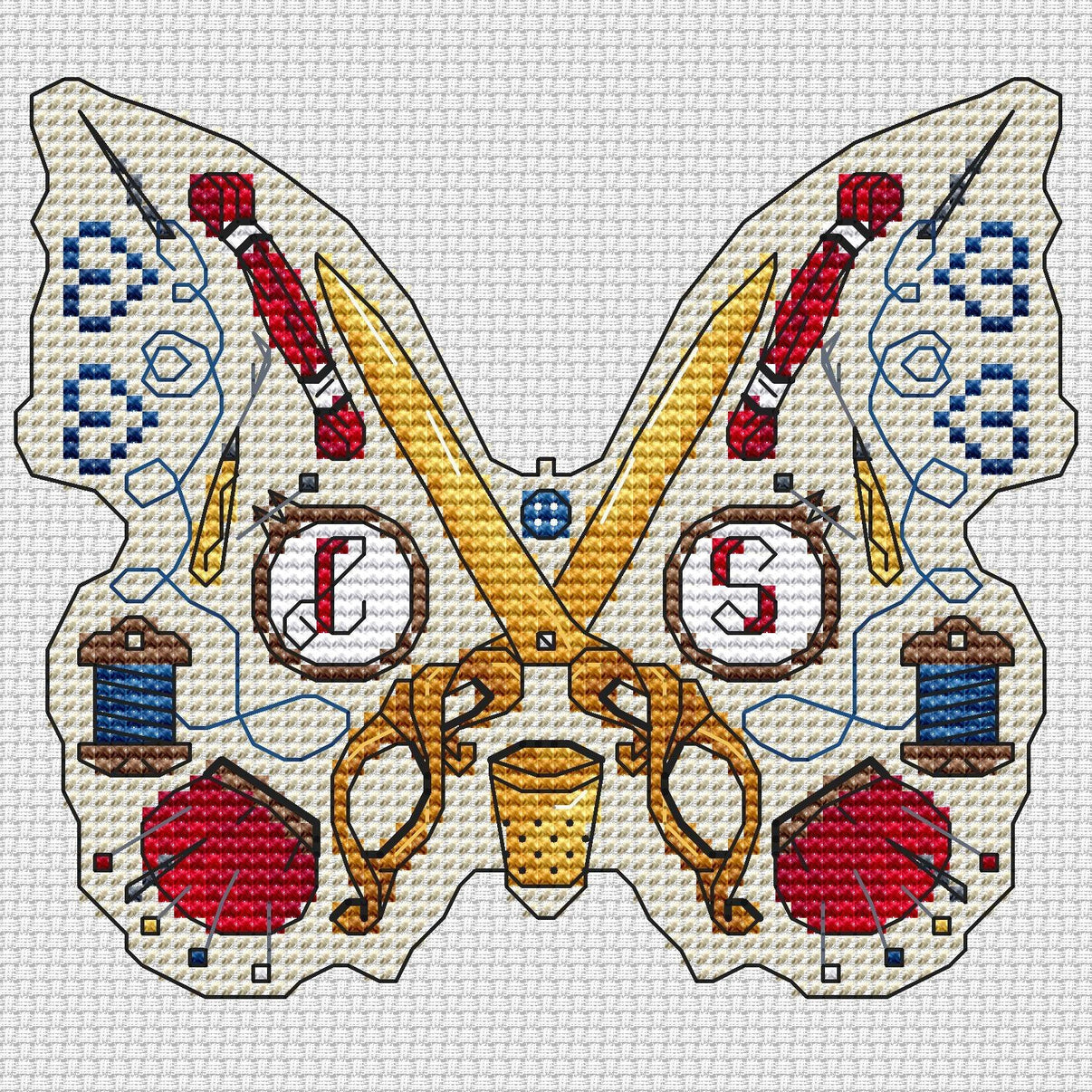 Flight of the Needle 1 - PDF Cross Stitch Pattern - Wizardi