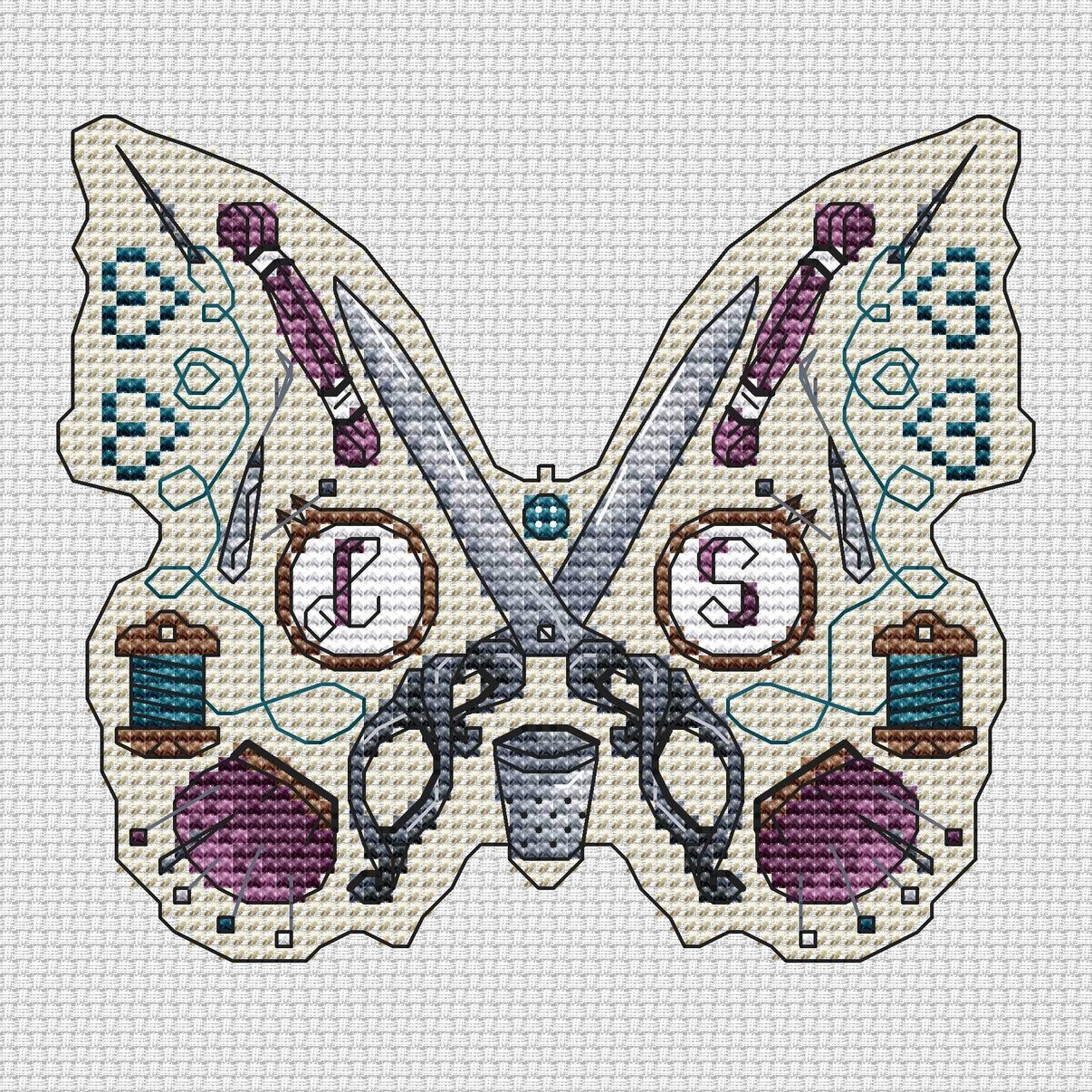 Flight of the Needle 2 - PDF Cross Stitch Pattern - Wizardi