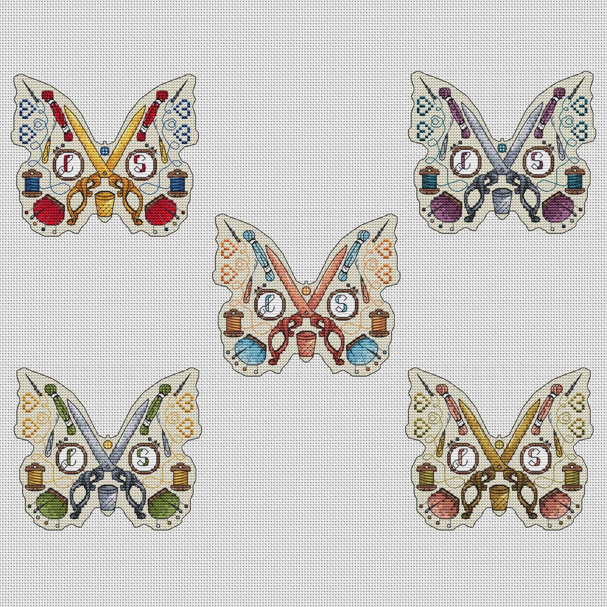 Flight of the Needle - PDF Cross Stitch Pattern - Wizardi