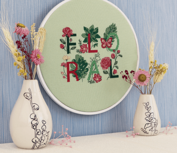 Floral Season - PDF Free Cross Stitch Pattern - Wizardi