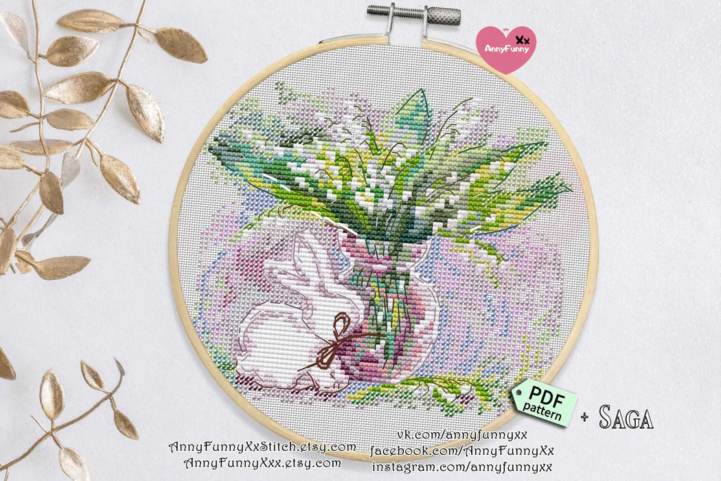 Spring Flower - PDF Cross Stitch Pattern