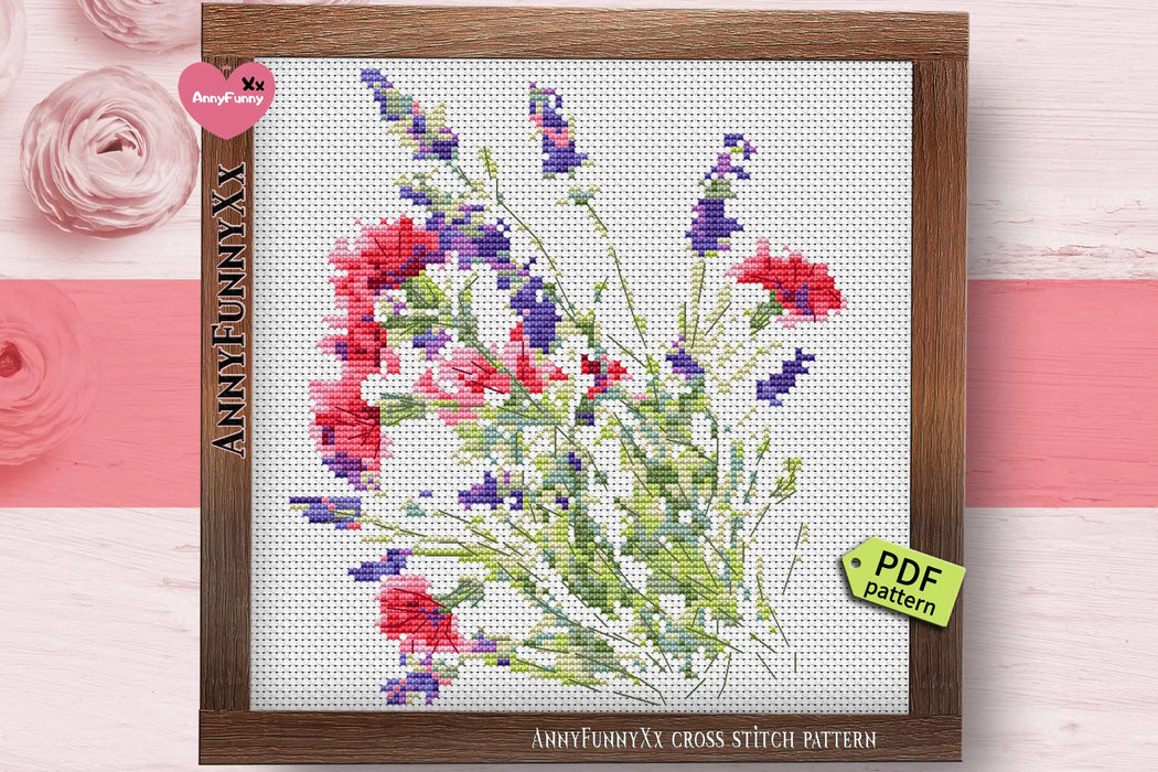 Field bouquet - PDF Cross Stitch Pattern