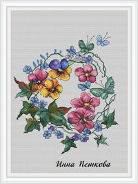 Forget-Me-Nots - PDF Cross Stitch Pattern - Wizardi
