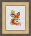 Fox cub with a butterfly - PDF Cross Stitch Pattern - Wizardi