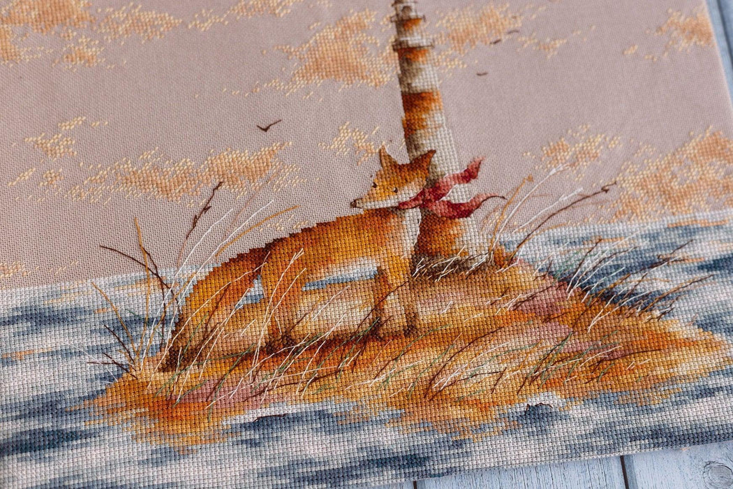 Fox on Island CD006l Counted Cross-Stitch Kit - Wizardi