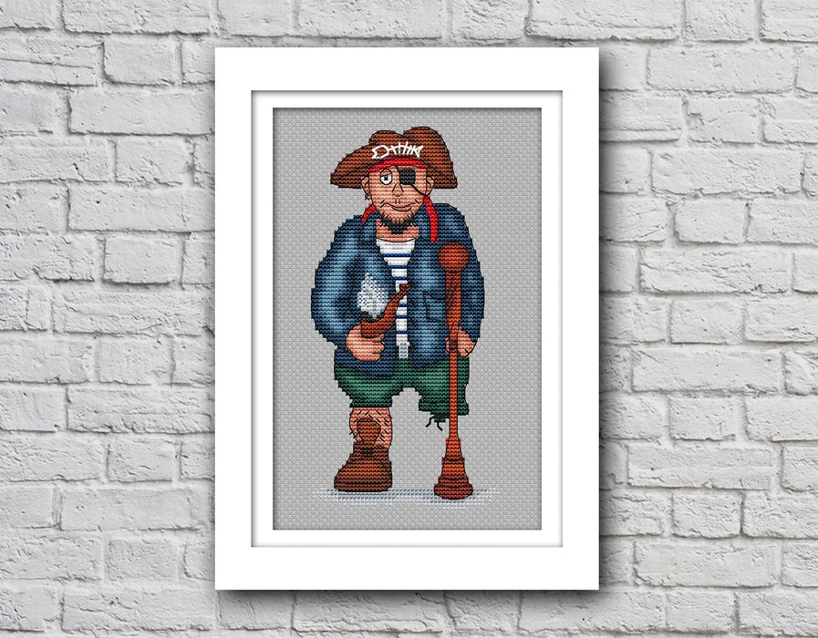 Old pirate - PDF Cross Stitch Pattern