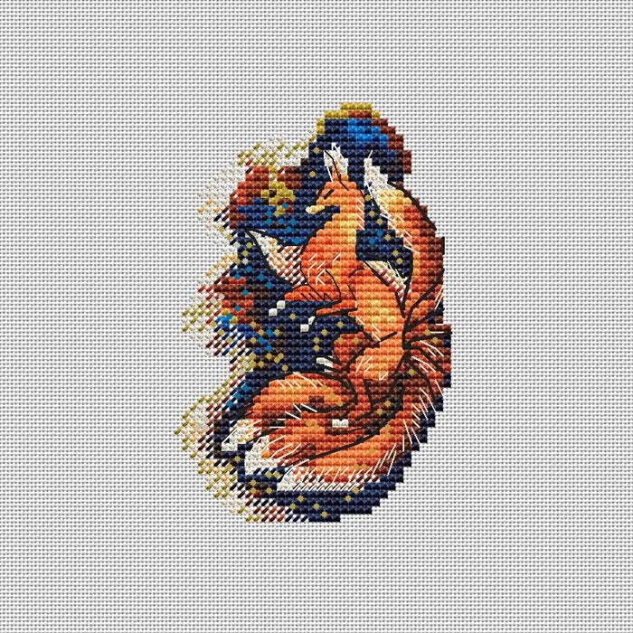 Nine tailed Fox - PDF Cross Stitch Pattern