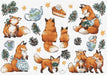 Foxy New Year L8802 Counted Cross Stitch Kit - Wizardi