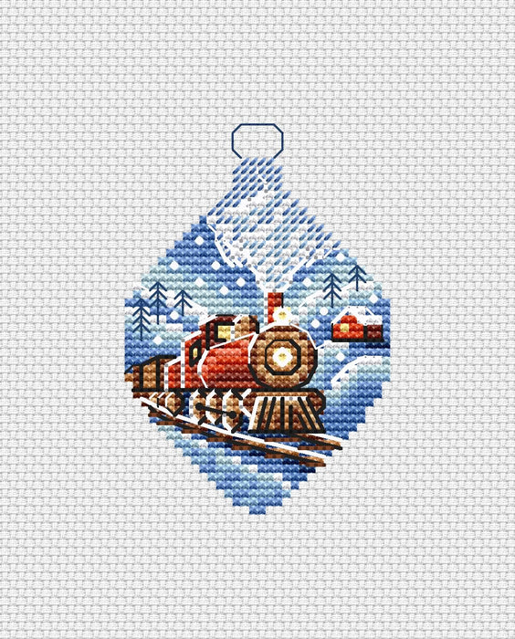 Christmas Train - PDF Cross Stitch Pattern