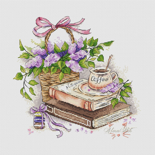 Fragrant morning - PDF Cross Stitch Pattern - Wizardi