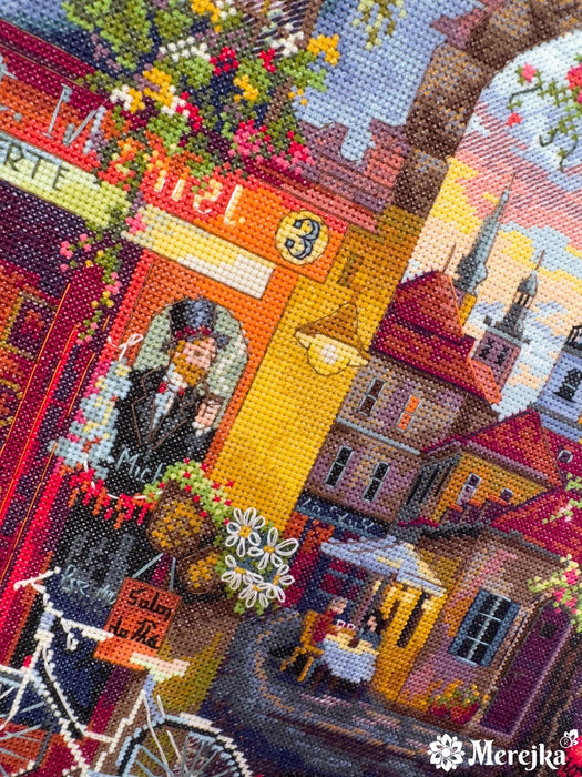 French CafР“В© K-227 Counted Cross-Stitch Kit - Wizardi