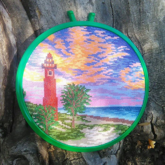 Round Landscapes. Landscape 9 - PDF Cross Stitch Pattern