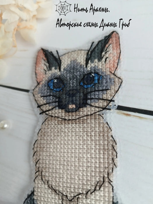 Thai cat - PDF Cross Stitch Pattern