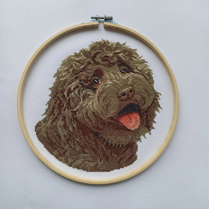 Brown doodle - PDF Cross Stitch Pattern