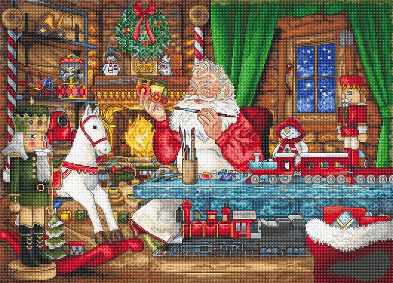 Getting ready for the Christmas L8074 Counted Cross Stitch Kit - Wizardi