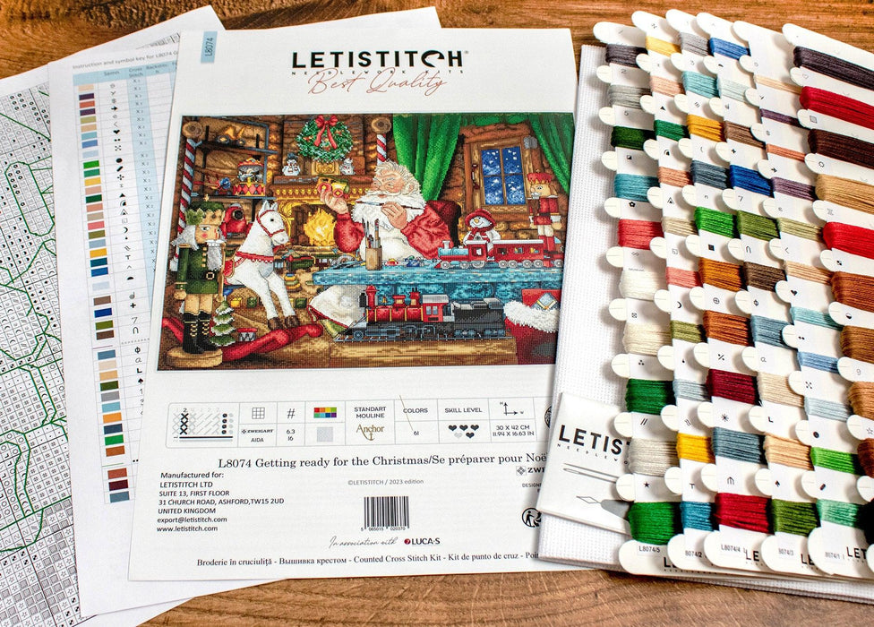 Getting ready for the Christmas L8074 Counted Cross Stitch Kit - Wizardi