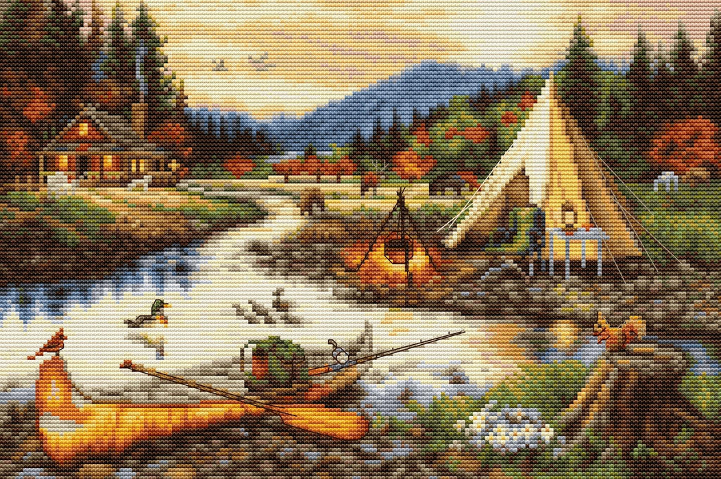 Gold Creek BU5021L Counted Cross-Stitch Kit - Wizardi