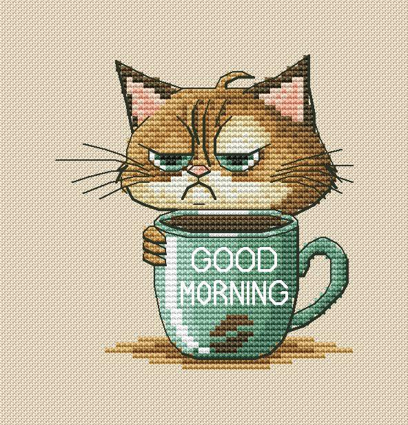 Good Morning! - PDF Cross Stitch Pattern - Wizardi