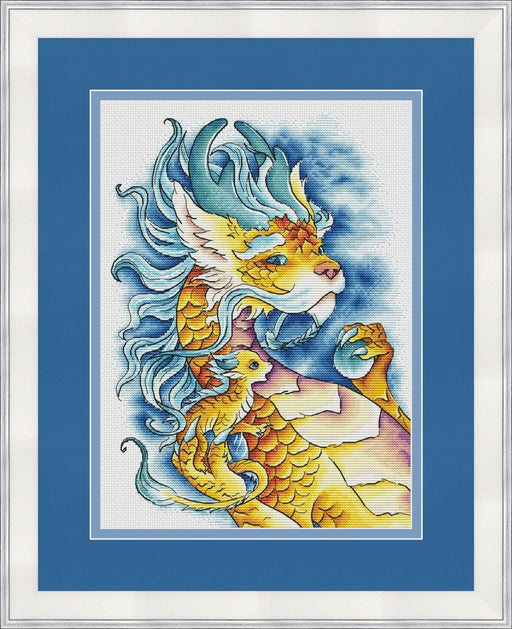 Grandfather Dragon - PDF Cross Stitch Pattern - Wizardi