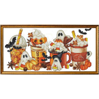 Halloween Coffees - PDF Cross Stitch Pattern - Wizardi