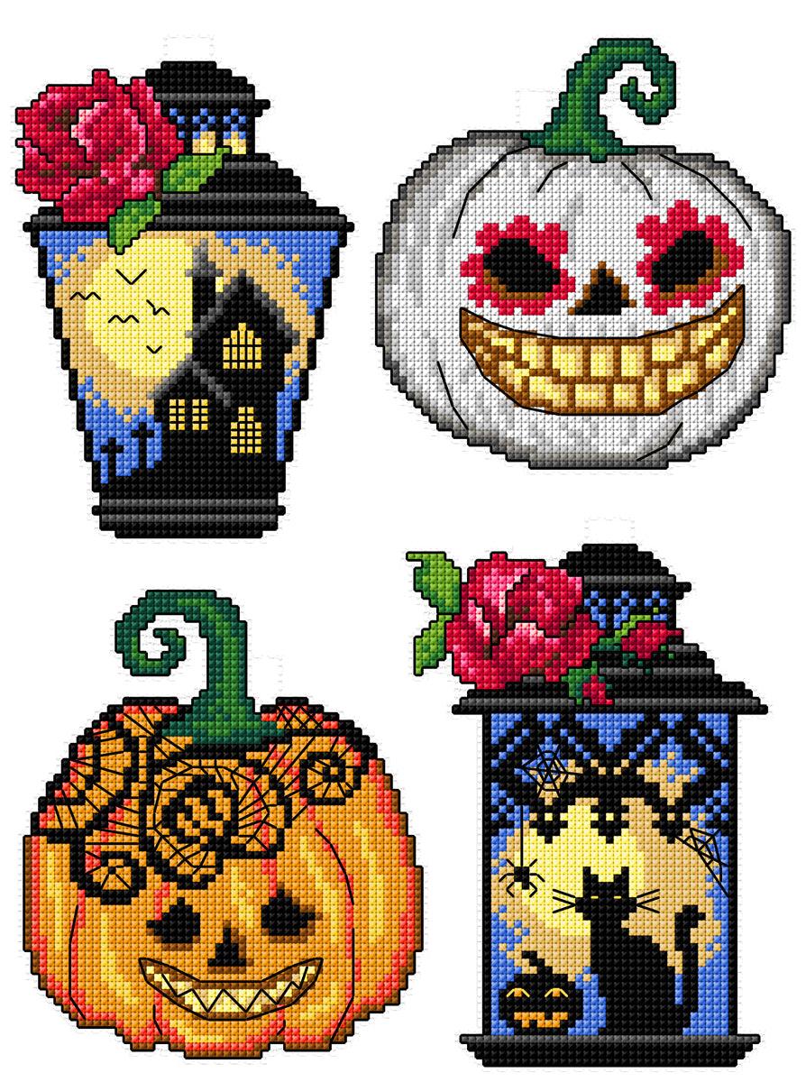 Halloween gothic 159CS Counted Cross-Stitch Kit - Wizardi
