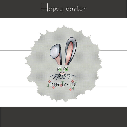 Happy Easter - Free PDF Cross Stitch Pattern - Wizardi