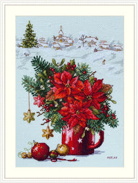 Happy Holiday K-194 Counted Cross-Stitch Kit - Wizardi